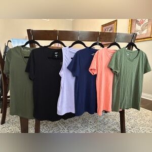 Women’s Lot JCrew and Gap tees S-M